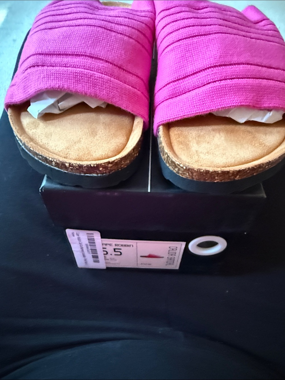 Cape Robbin Calida Women’s Size 6.5 Pink Slide Sandals Slip-Ons NEW